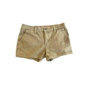 American Giant Shorts Women's Size 26 Green Canvas Roughneck Stretch Utility